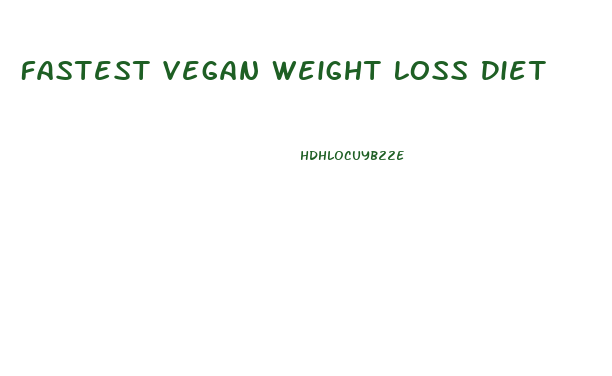 Fastest Vegan Weight Loss Diet