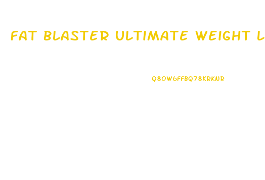 Fat Blaster Ultimate Weight Loss Diet Pill