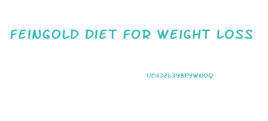 Feingold Diet For Weight Loss