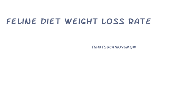 Feline Diet Weight Loss Rate