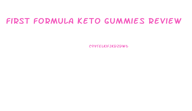 First Formula Keto Gummies Review