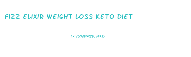 Fizz Elixir Weight Loss Keto Diet