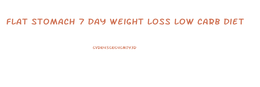 Flat Stomach 7 Day Weight Loss Low Carb Diet