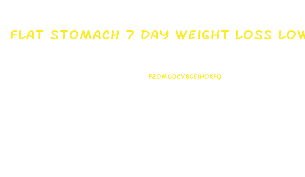 Flat Stomach 7 Day Weight Loss Low Carb Diet