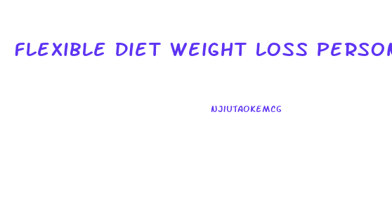 Flexible Diet Weight Loss Personalized Plan