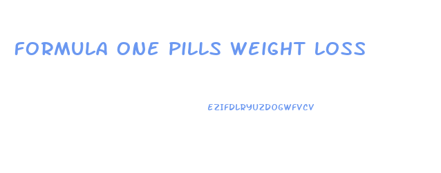 Formula One Pills Weight Loss