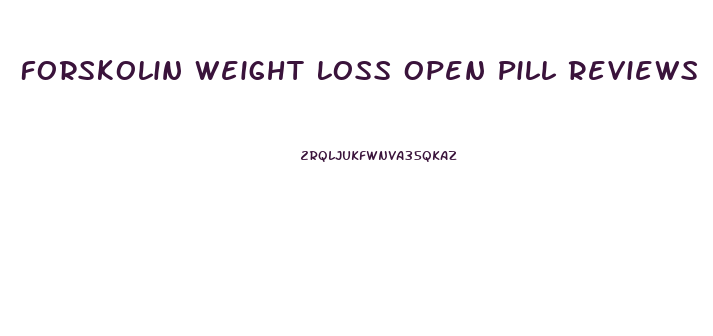 Forskolin Weight Loss Open Pill Reviews