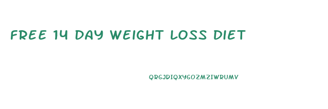 Free 14 Day Weight Loss Diet