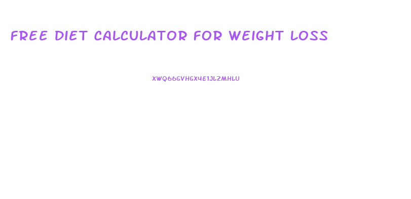 Free Diet Calculator For Weight Loss