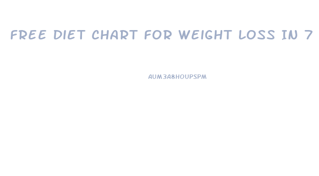 Free Diet Chart For Weight Loss In 7 Days