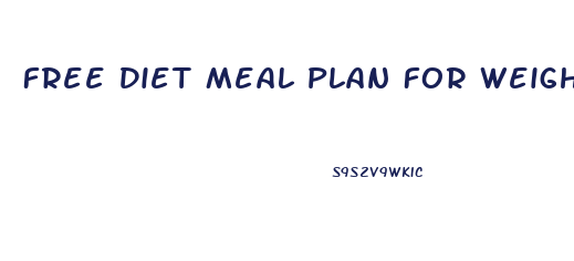 Free Diet Meal Plan For Weight Loss