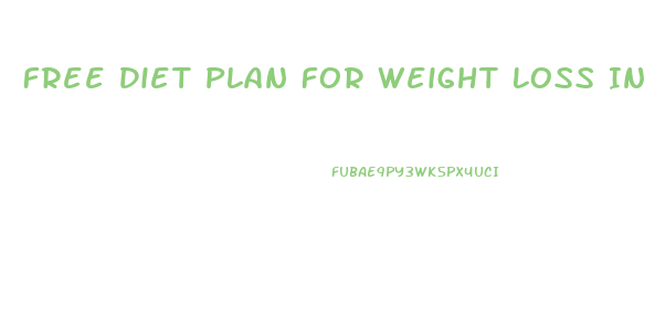 Free Diet Plan For Weight Loss In Nigeria