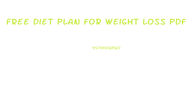 Free Diet Plan For Weight Loss Pdf