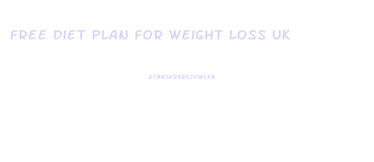 Free Diet Plan For Weight Loss Uk