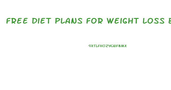 Free Diet Plans For Weight Loss Bachelore