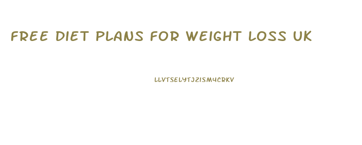 Free Diet Plans For Weight Loss Uk