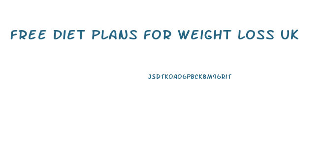 Free Diet Plans For Weight Loss Uk