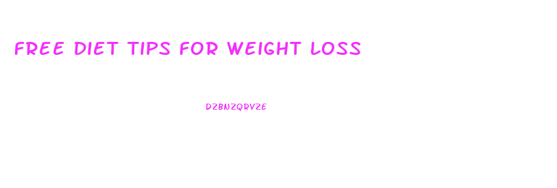 Free Diet Tips For Weight Loss