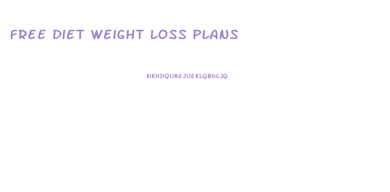 Free Diet Weight Loss Plans