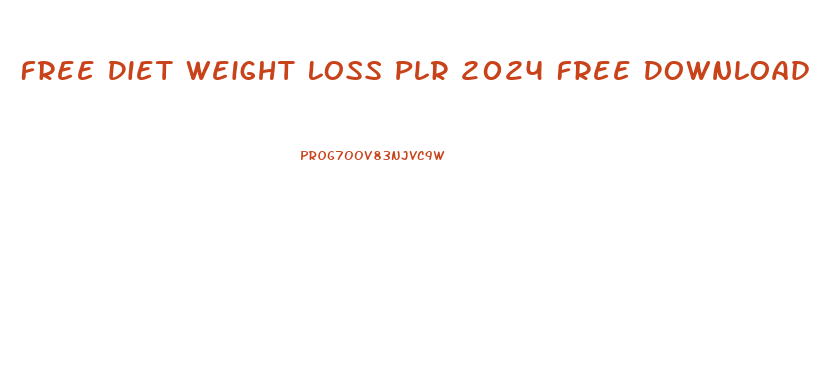 Free Diet Weight Loss Plr 2024 Free Download