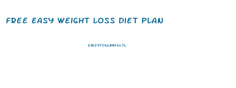 Free Easy Weight Loss Diet Plan