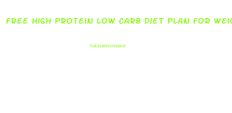 Free High Protein Low Carb Diet Plan For Weight Loss