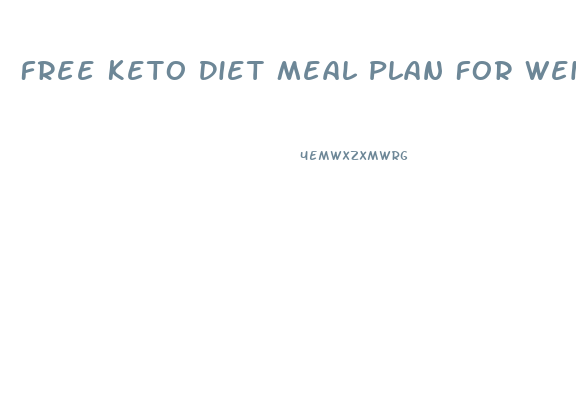 Free Keto Diet Meal Plan For Weight Loss