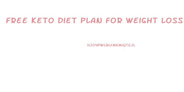 Free Keto Diet Plan For Weight Loss Female