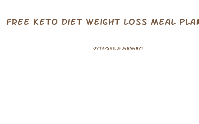 Free Keto Diet Weight Loss Meal Plan