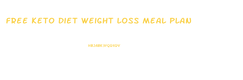 Free Keto Diet Weight Loss Meal Plan