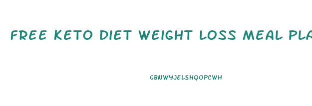 Free Keto Diet Weight Loss Meal Plan