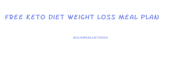 Free Keto Diet Weight Loss Meal Plan