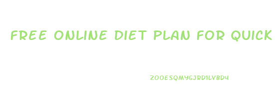 Free Online Diet Plan For Quick Weight Loss