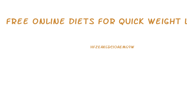 Free Online Diets For Quick Weight Loss