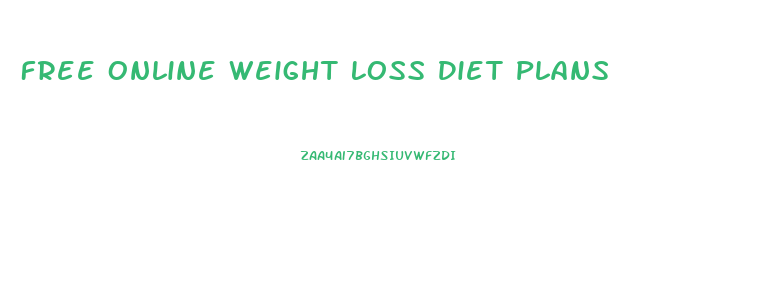 Free Online Weight Loss Diet Plans