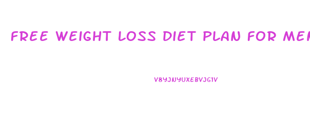 Free Weight Loss Diet Plan For Men
