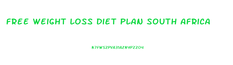 Free Weight Loss Diet Plan South Africa