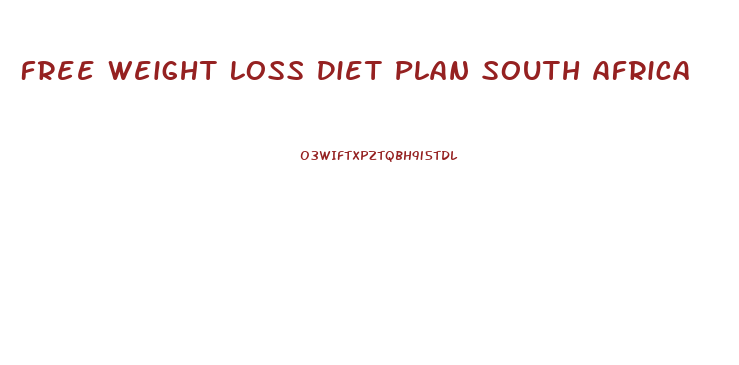 Free Weight Loss Diet Plan South Africa