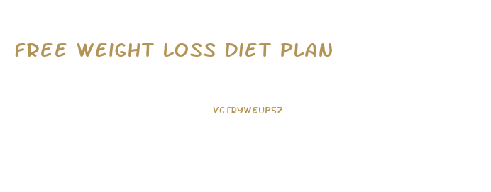 Free Weight Loss Diet Plan