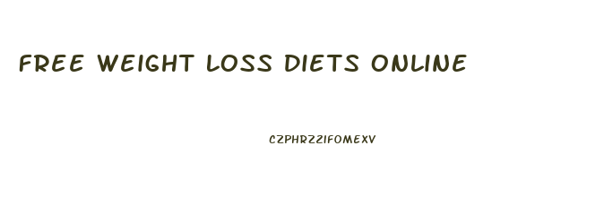 Free Weight Loss Diets Online