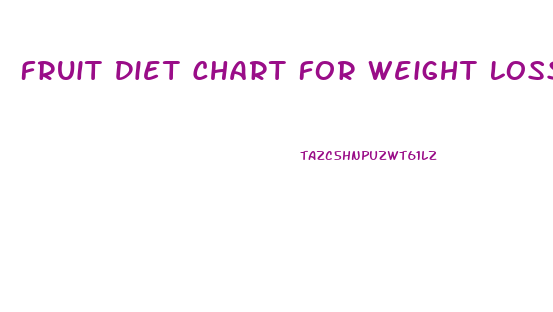 Fruit Diet Chart For Weight Loss For Male