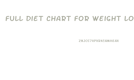 Full Diet Chart For Weight Loss In Hindi