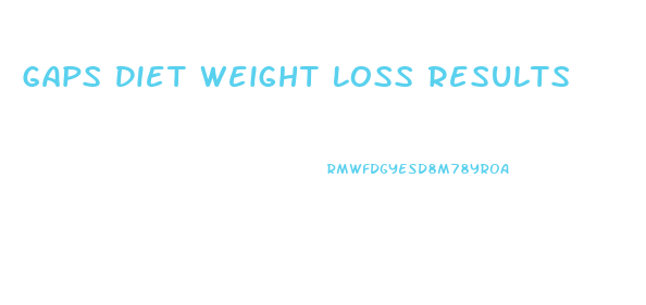 Gaps Diet Weight Loss Results