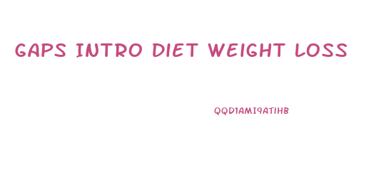 Gaps Intro Diet Weight Loss