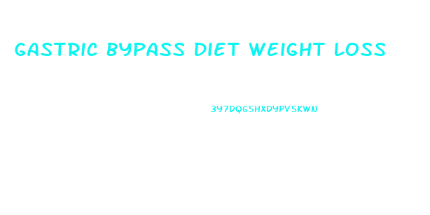 Gastric Bypass Diet Weight Loss