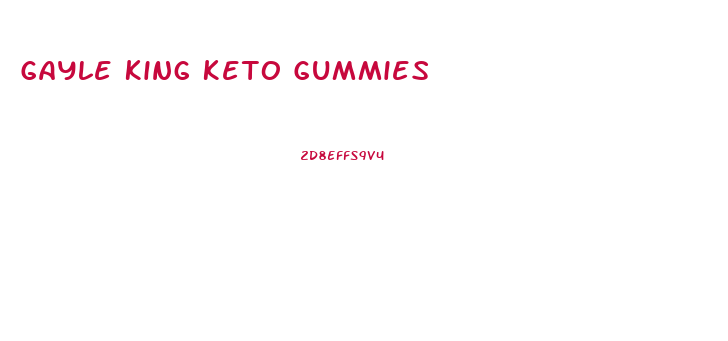 Gayle King Keto Gummies