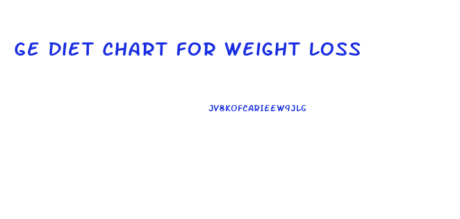 Ge Diet Chart For Weight Loss