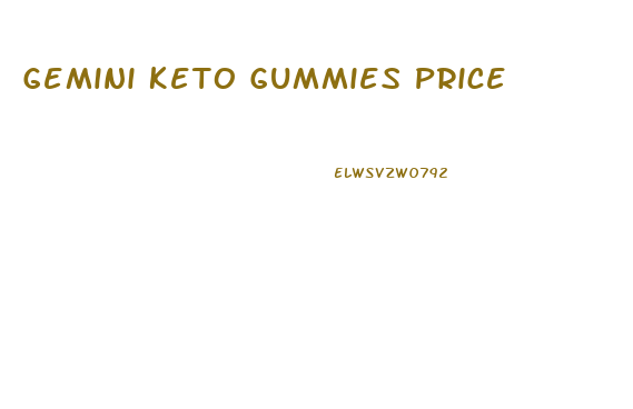 Gemini Keto Gummies Price