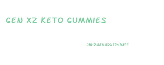 Gen Xz Keto Gummies