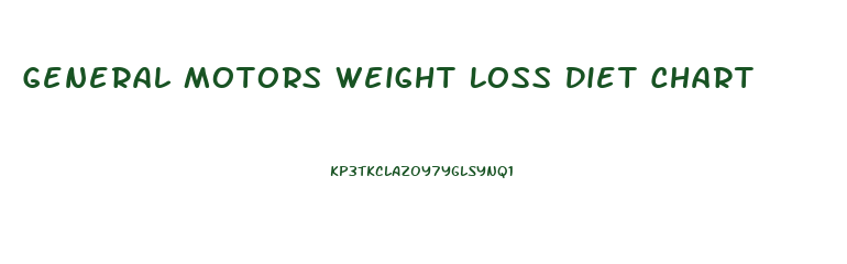 General Motors Weight Loss Diet Chart